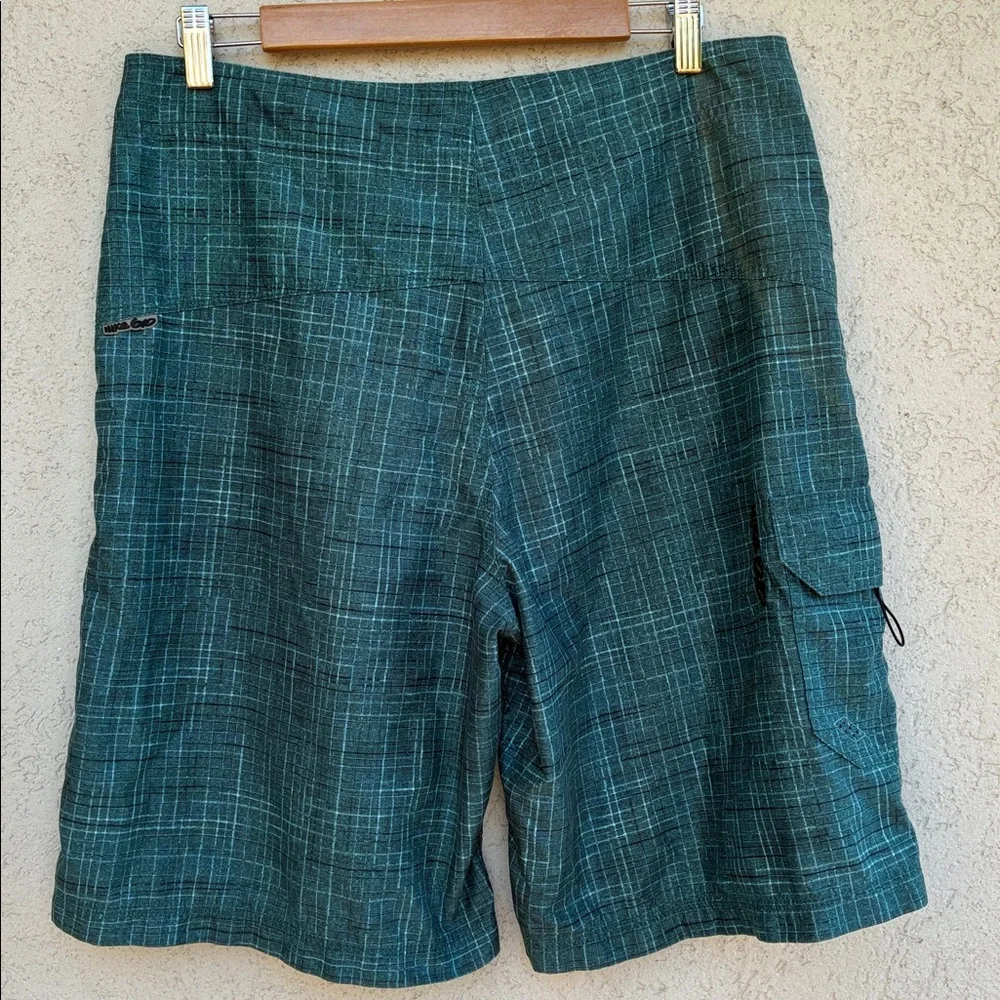 Nike 6.0  green black plaid  Swim or quick dry shorts for water sports